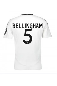 Real Madrid Jude Bellingham #5 Voetbaltruitje Thuis tenue 2024-25 Korte Mouw